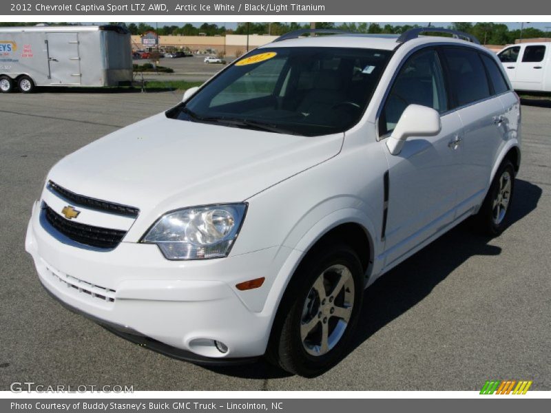 Arctic Ice White / Black/Light Titanium 2012 Chevrolet Captiva Sport LTZ AWD