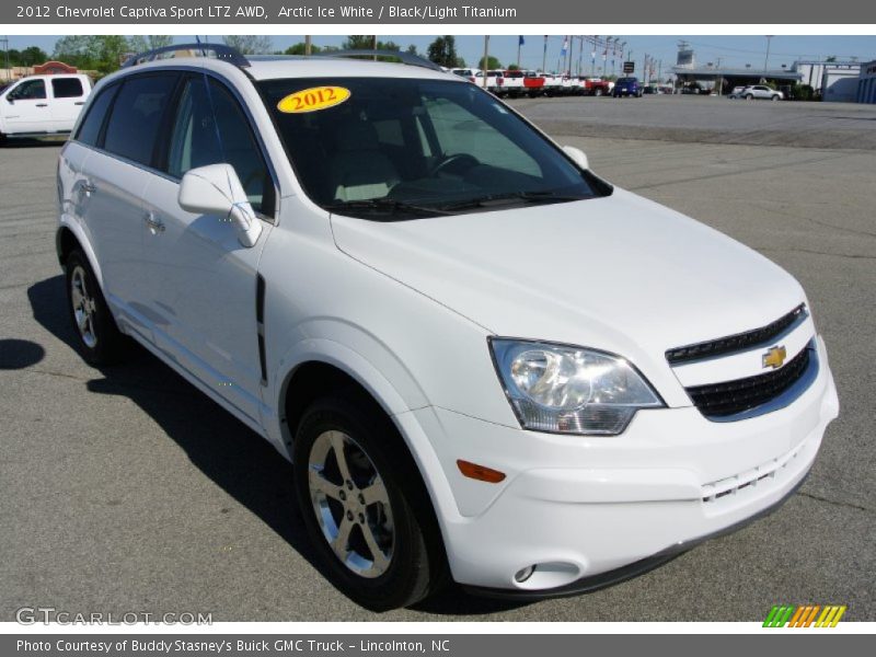 Arctic Ice White / Black/Light Titanium 2012 Chevrolet Captiva Sport LTZ AWD