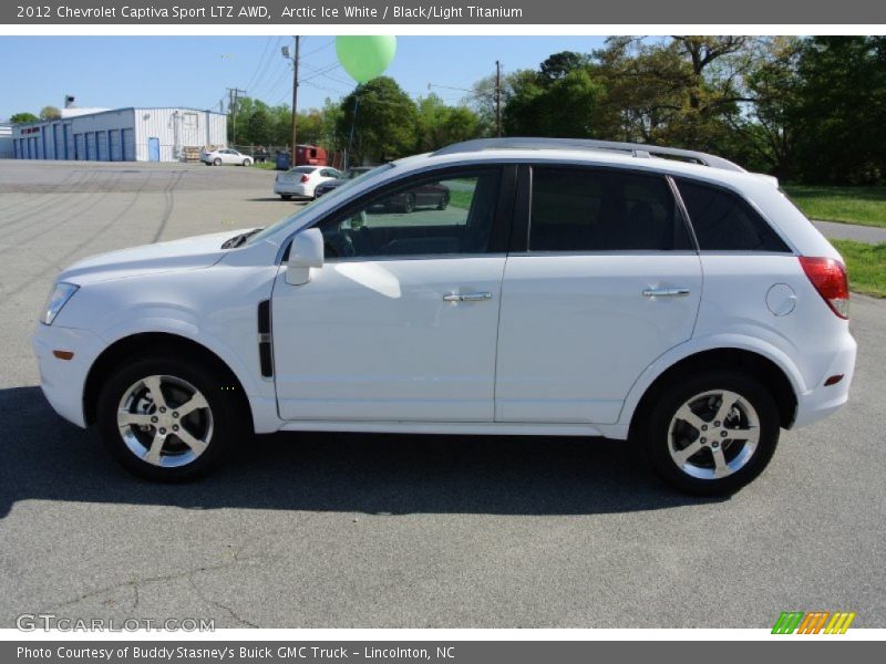 Arctic Ice White / Black/Light Titanium 2012 Chevrolet Captiva Sport LTZ AWD