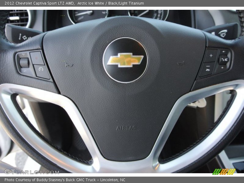 Arctic Ice White / Black/Light Titanium 2012 Chevrolet Captiva Sport LTZ AWD