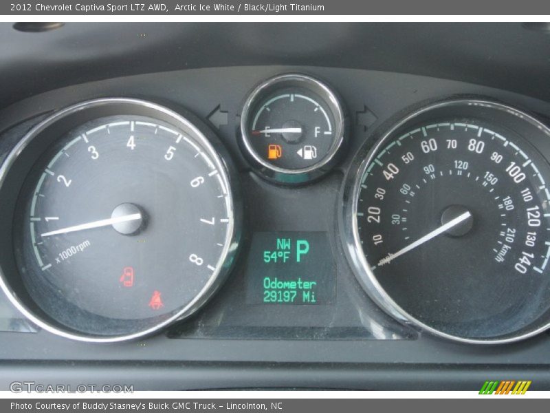 Arctic Ice White / Black/Light Titanium 2012 Chevrolet Captiva Sport LTZ AWD