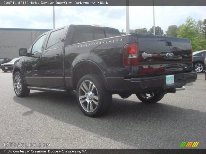 Dark Amethyst / Black 2007 Ford F150 Harley-Davidson SuperCrew