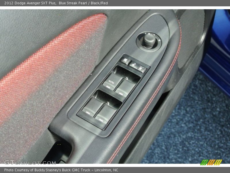 Blue Streak Pearl / Black/Red 2012 Dodge Avenger SXT Plus
