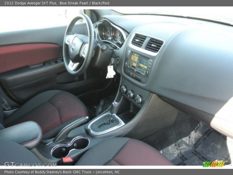 Blue Streak Pearl / Black/Red 2012 Dodge Avenger SXT Plus