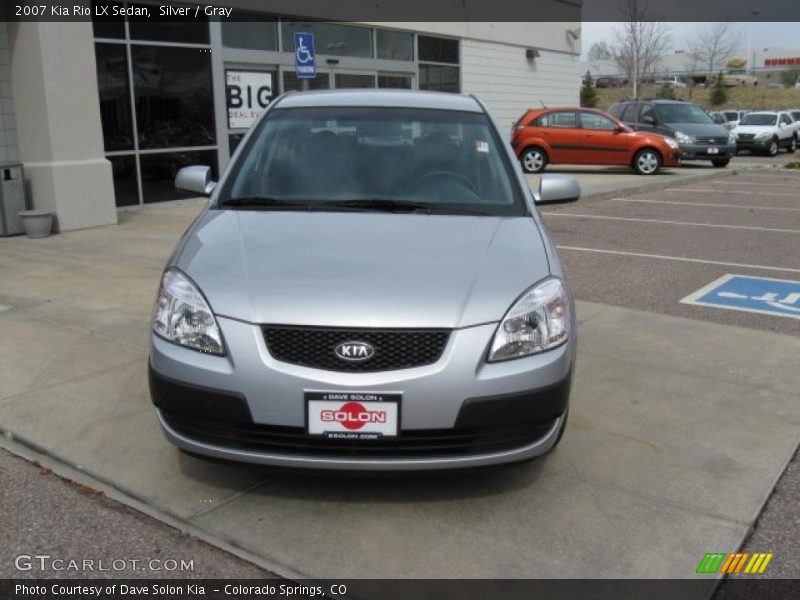 Silver / Gray 2007 Kia Rio LX Sedan