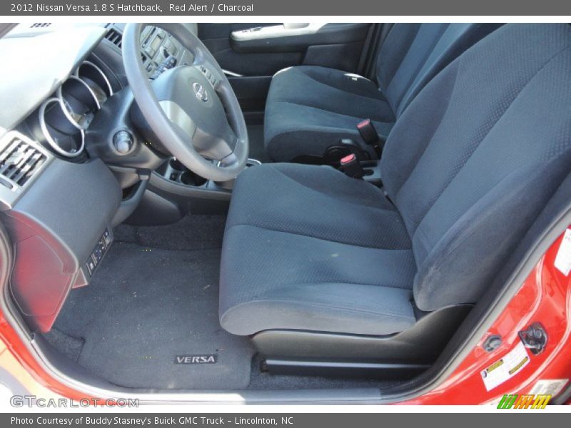 Red Alert / Charcoal 2012 Nissan Versa 1.8 S Hatchback