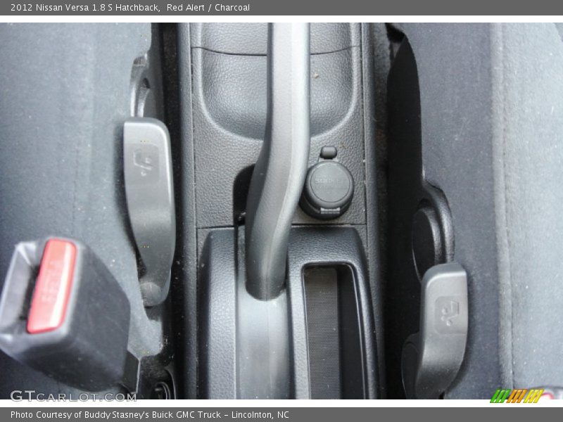 Red Alert / Charcoal 2012 Nissan Versa 1.8 S Hatchback