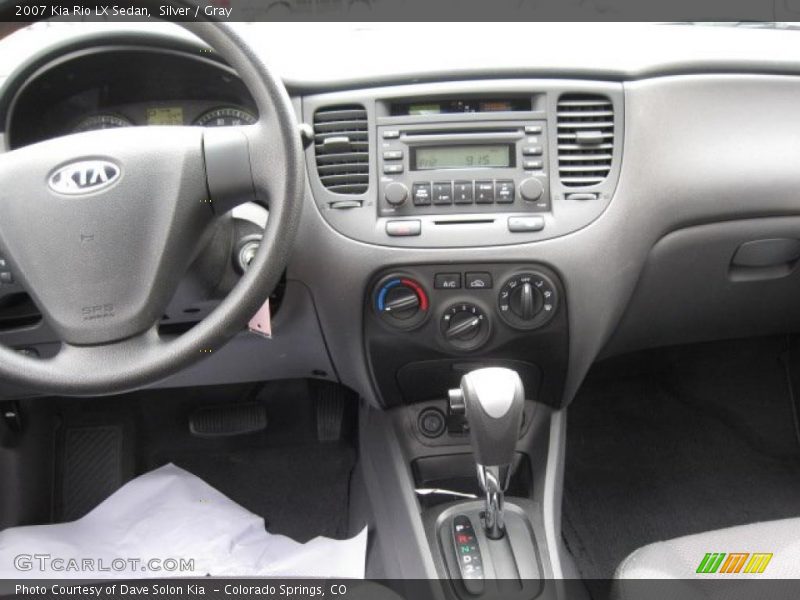 Silver / Gray 2007 Kia Rio LX Sedan