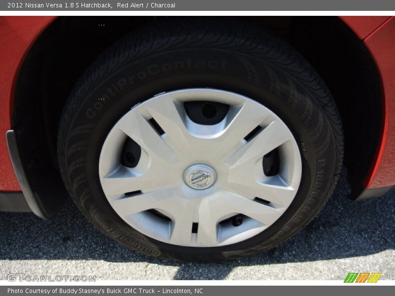 Red Alert / Charcoal 2012 Nissan Versa 1.8 S Hatchback