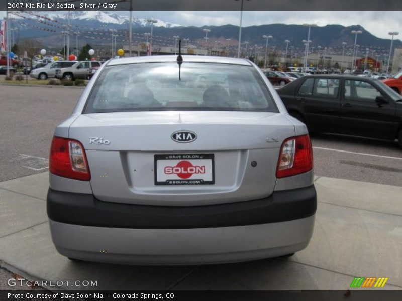 Silver / Gray 2007 Kia Rio LX Sedan