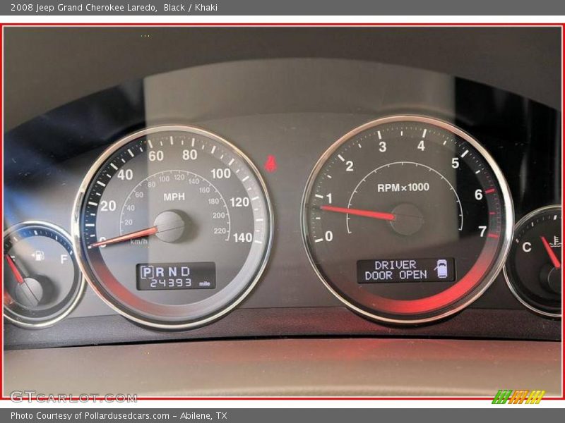 Black / Khaki 2008 Jeep Grand Cherokee Laredo