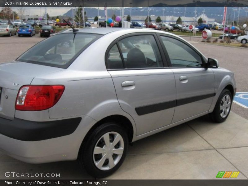 Silver / Gray 2007 Kia Rio LX Sedan