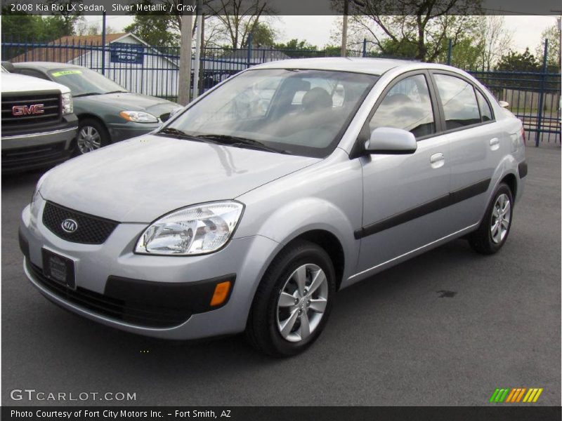Silver Metallic / Gray 2008 Kia Rio LX Sedan