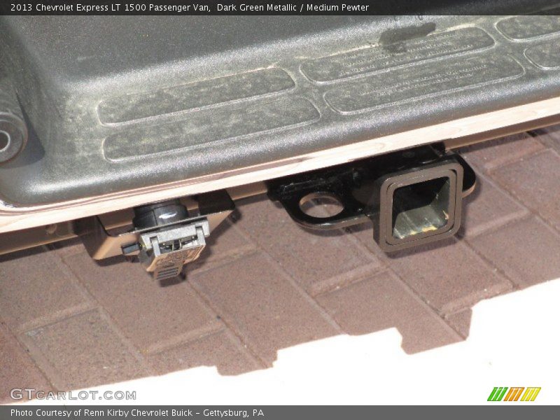 Dark Green Metallic / Medium Pewter 2013 Chevrolet Express LT 1500 Passenger Van