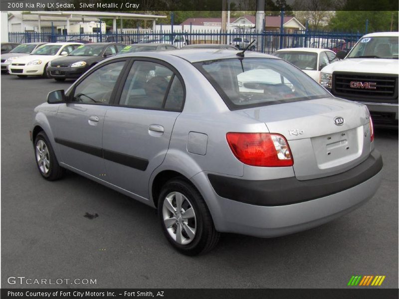 Silver Metallic / Gray 2008 Kia Rio LX Sedan