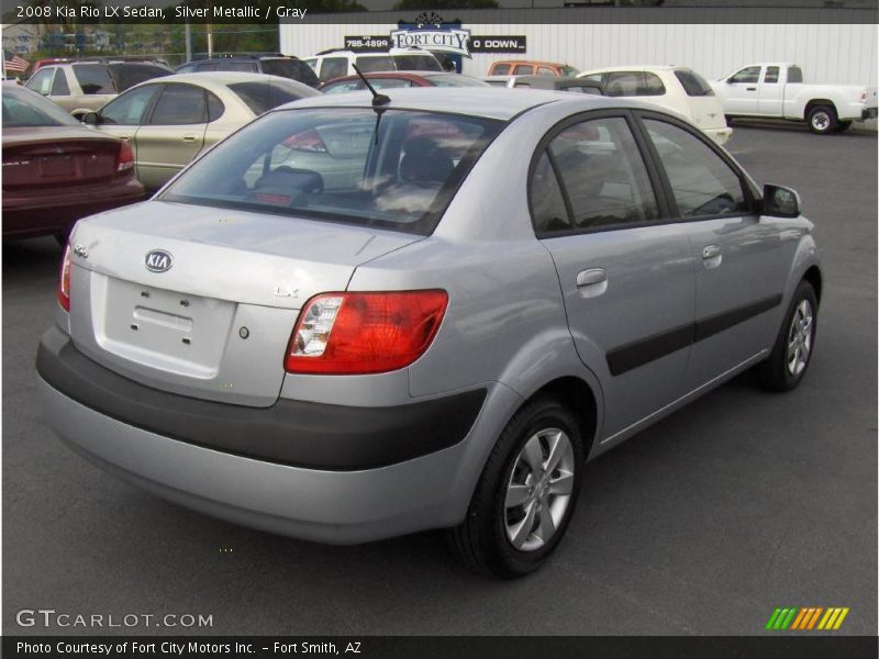 Silver Metallic / Gray 2008 Kia Rio LX Sedan