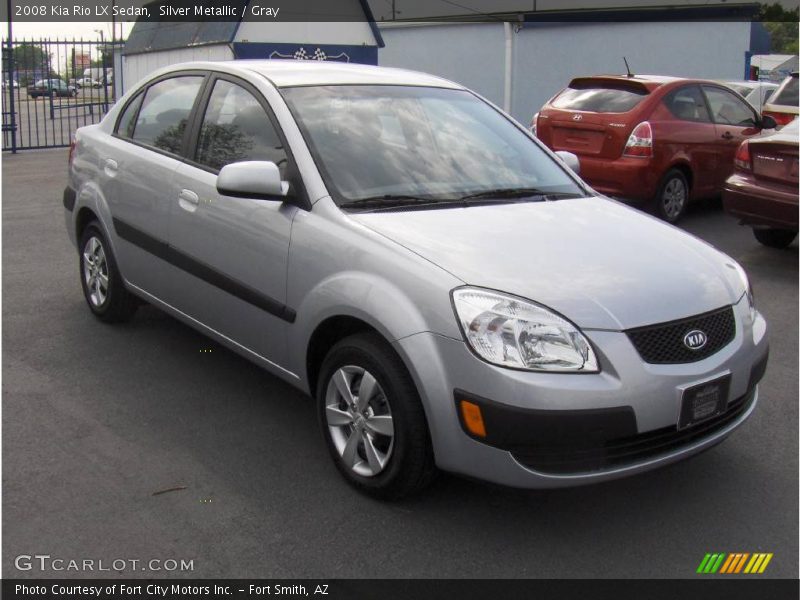 Silver Metallic / Gray 2008 Kia Rio LX Sedan
