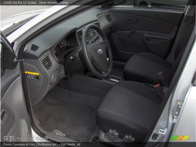Silver Metallic / Gray 2008 Kia Rio LX Sedan