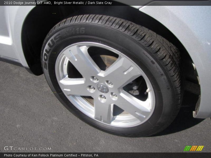 Bright Silver Metallic / Dark Slate Gray 2010 Dodge Journey SXT AWD