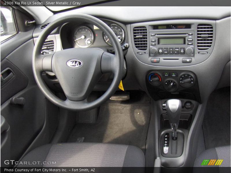 Silver Metallic / Gray 2008 Kia Rio LX Sedan