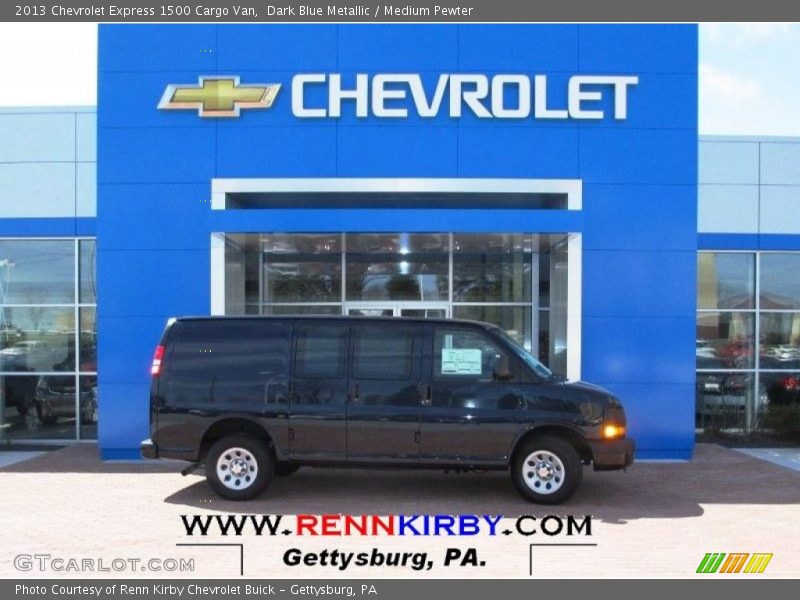 Dark Blue Metallic / Medium Pewter 2013 Chevrolet Express 1500 Cargo Van
