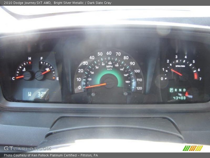 Bright Silver Metallic / Dark Slate Gray 2010 Dodge Journey SXT AWD