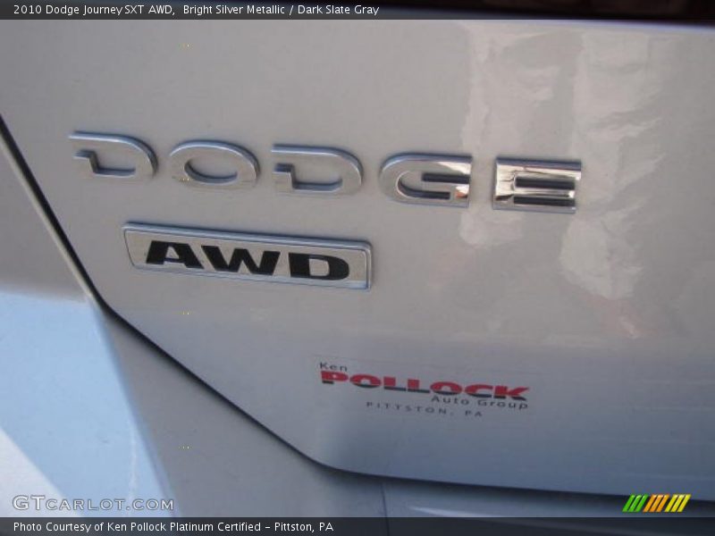 Bright Silver Metallic / Dark Slate Gray 2010 Dodge Journey SXT AWD
