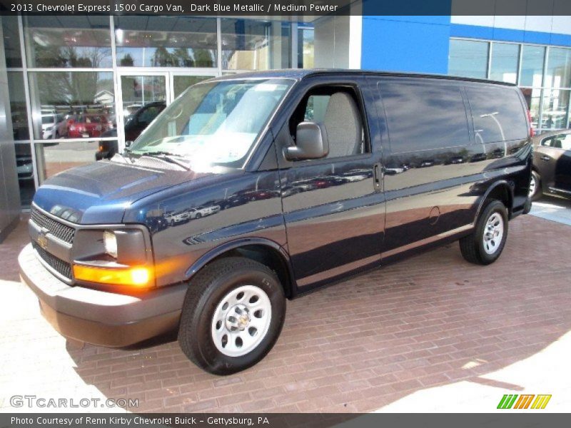 Dark Blue Metallic / Medium Pewter 2013 Chevrolet Express 1500 Cargo Van