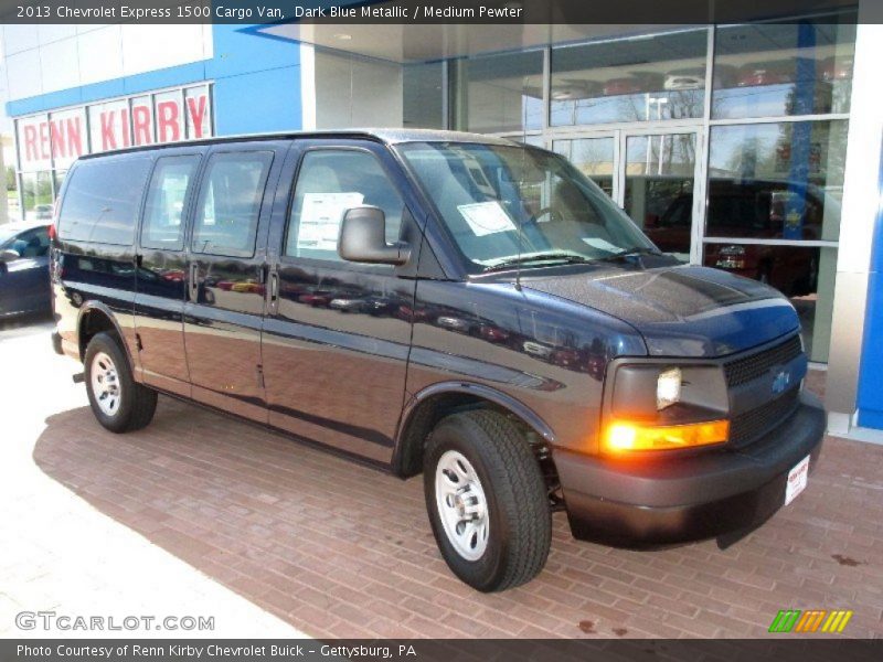 Dark Blue Metallic / Medium Pewter 2013 Chevrolet Express 1500 Cargo Van