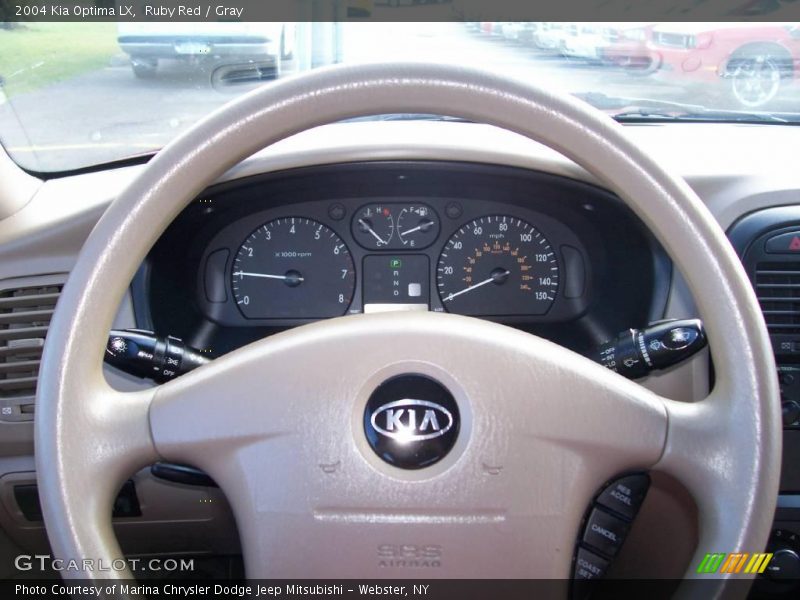 Ruby Red / Gray 2004 Kia Optima LX
