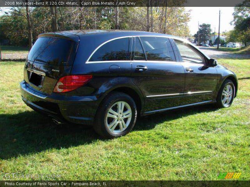 Capri Blue Metallic / Ash Grey 2008 Mercedes-Benz R 320 CDI 4Matic