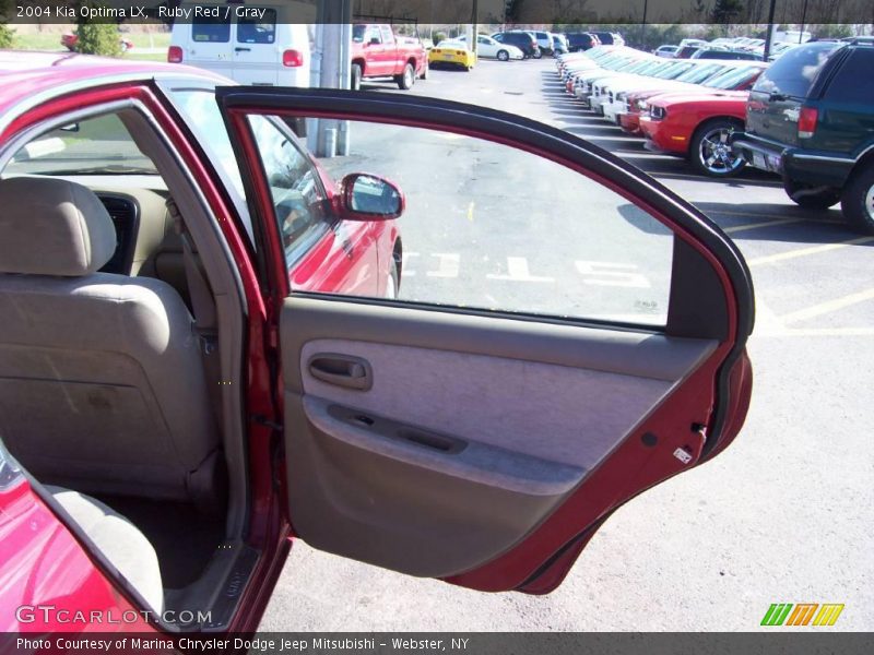 Ruby Red / Gray 2004 Kia Optima LX