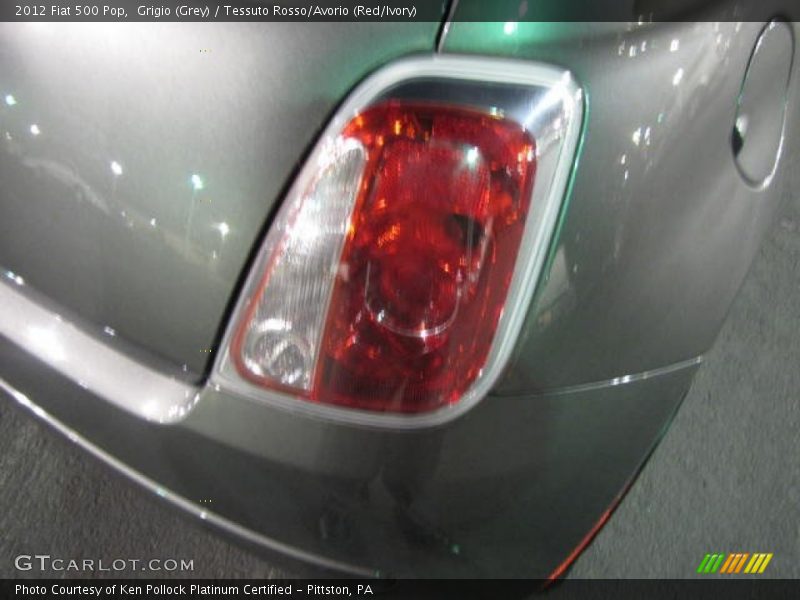 Grigio (Grey) / Tessuto Rosso/Avorio (Red/Ivory) 2012 Fiat 500 Pop