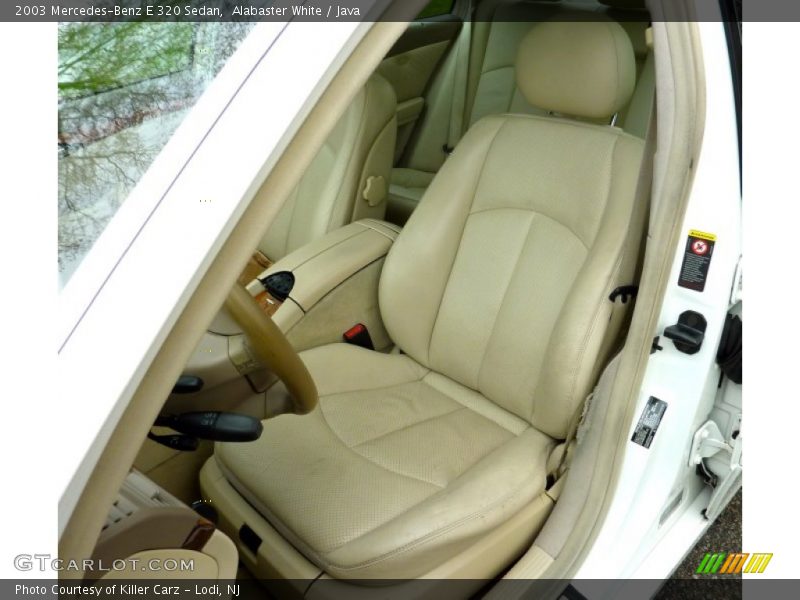Front Seat of 2003 E 320 Sedan