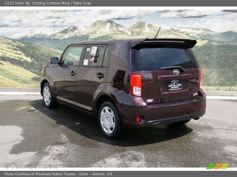 Sizzling Crimson Mica / Dark Gray 2013 Scion xB