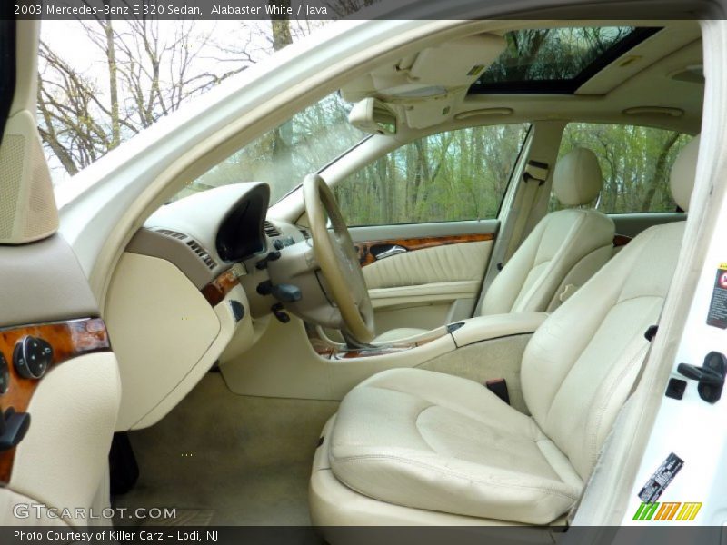  2003 E 320 Sedan Java Interior