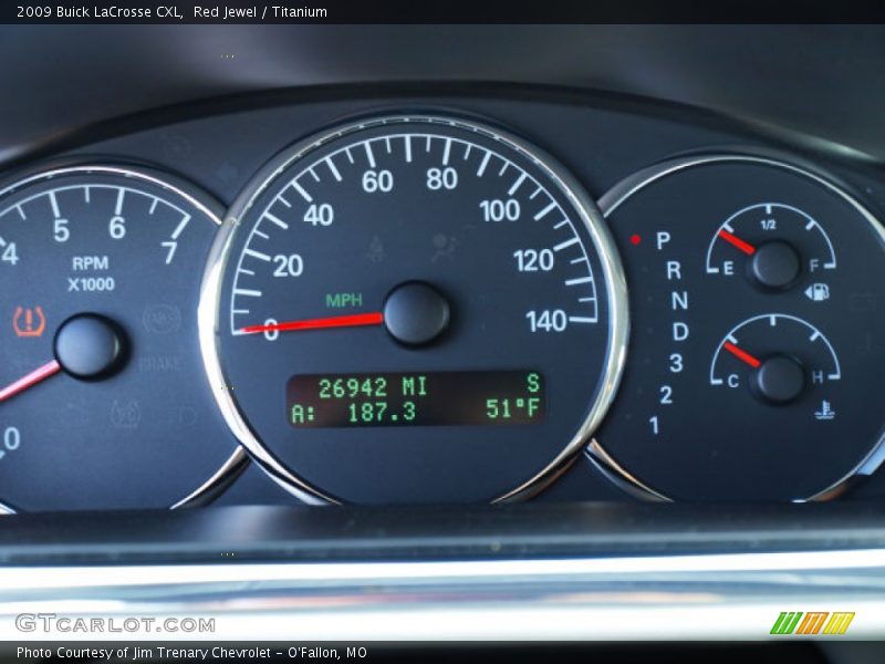 Red Jewel / Titanium 2009 Buick LaCrosse CXL