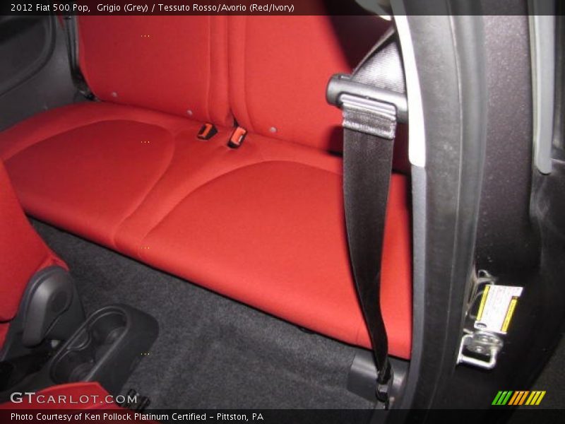 Grigio (Grey) / Tessuto Rosso/Avorio (Red/Ivory) 2012 Fiat 500 Pop