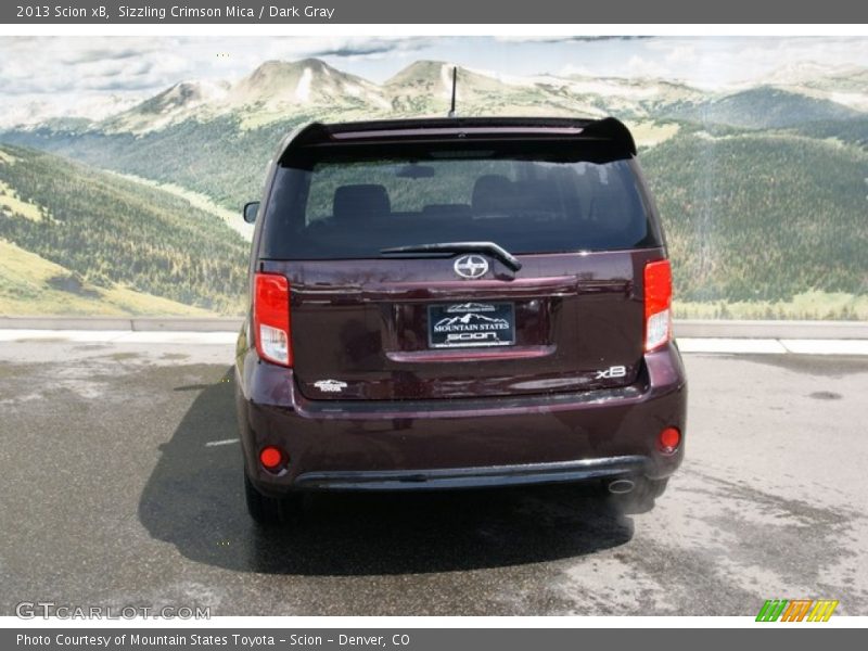 Sizzling Crimson Mica / Dark Gray 2013 Scion xB