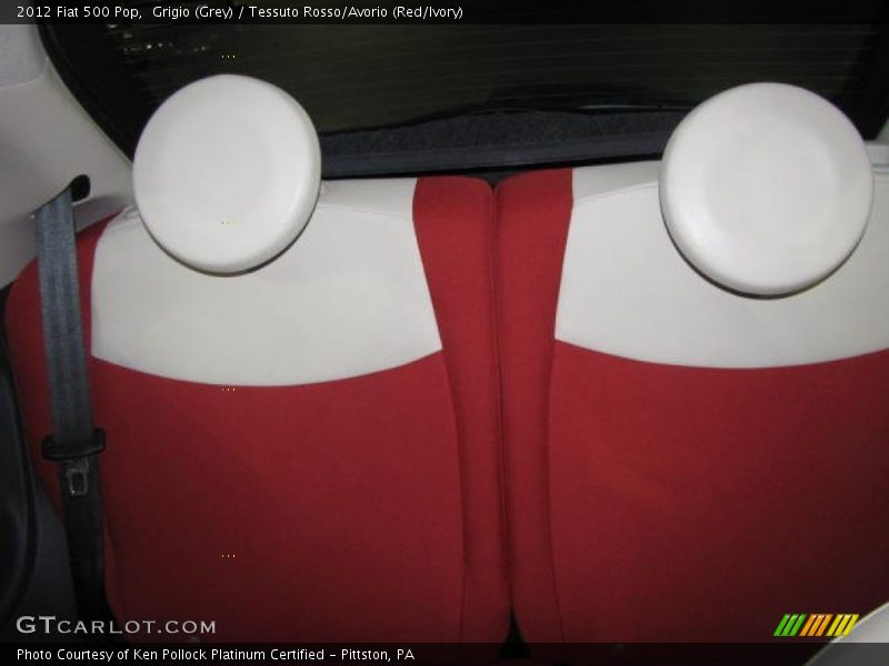 Grigio (Grey) / Tessuto Rosso/Avorio (Red/Ivory) 2012 Fiat 500 Pop