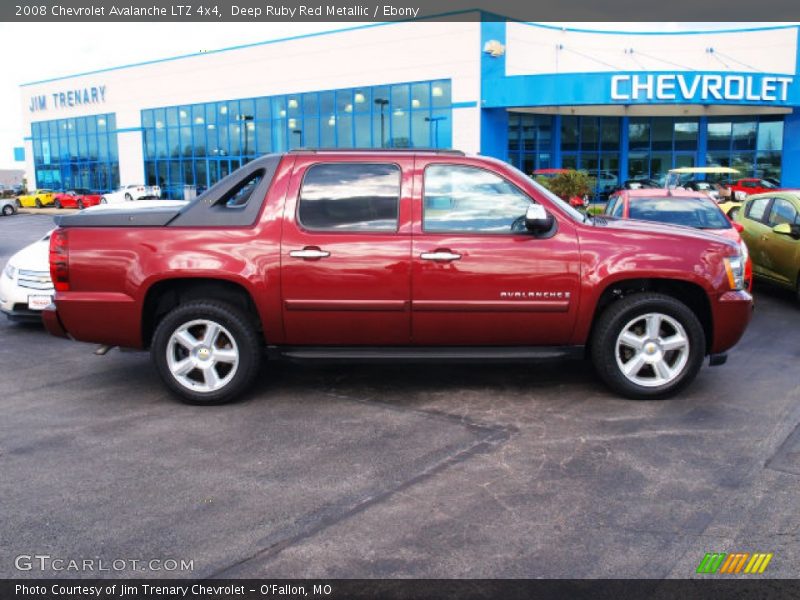 Deep Ruby Red Metallic / Ebony 2008 Chevrolet Avalanche LTZ 4x4