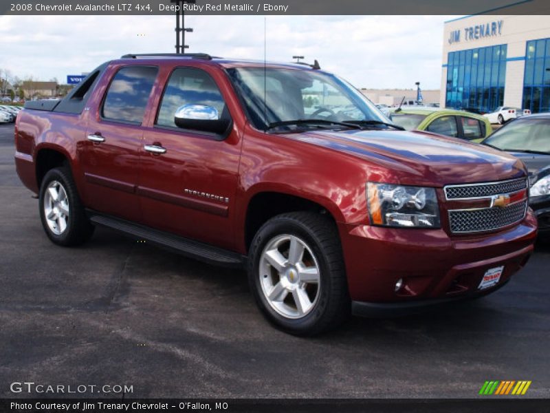 Deep Ruby Red Metallic / Ebony 2008 Chevrolet Avalanche LTZ 4x4