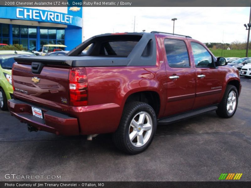 Deep Ruby Red Metallic / Ebony 2008 Chevrolet Avalanche LTZ 4x4