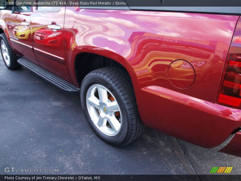 Deep Ruby Red Metallic / Ebony 2008 Chevrolet Avalanche LTZ 4x4