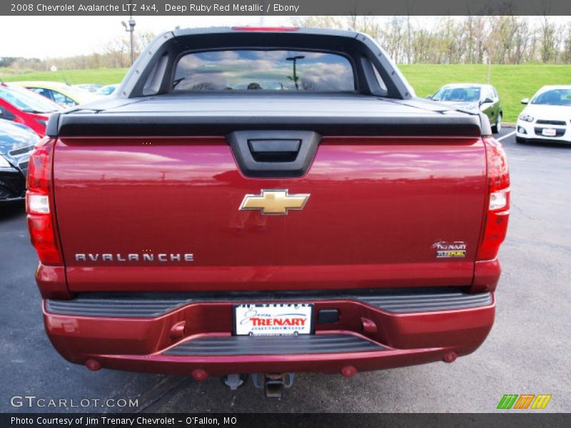 Deep Ruby Red Metallic / Ebony 2008 Chevrolet Avalanche LTZ 4x4