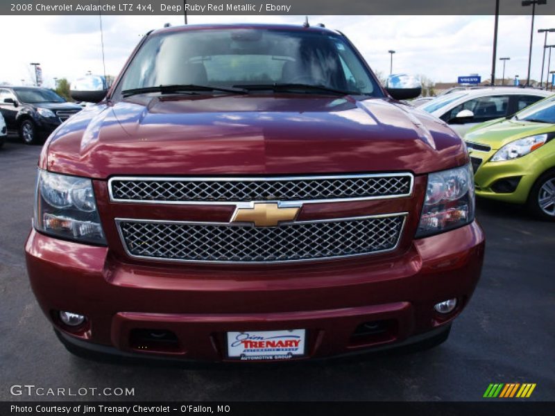 Deep Ruby Red Metallic / Ebony 2008 Chevrolet Avalanche LTZ 4x4