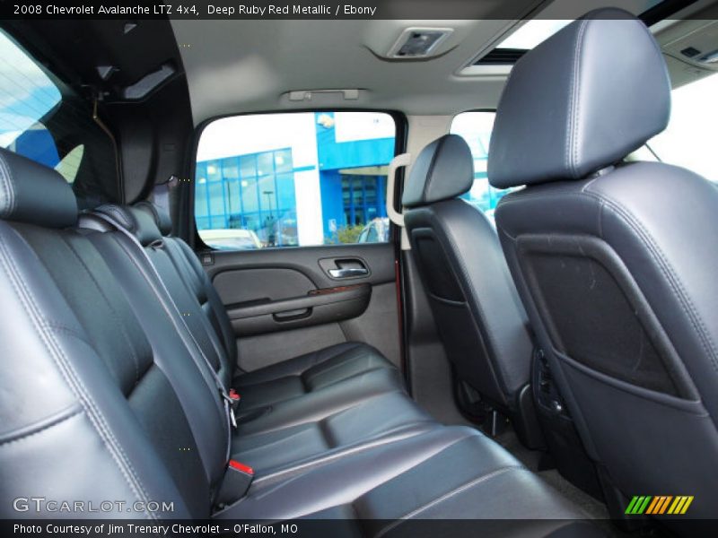 Deep Ruby Red Metallic / Ebony 2008 Chevrolet Avalanche LTZ 4x4