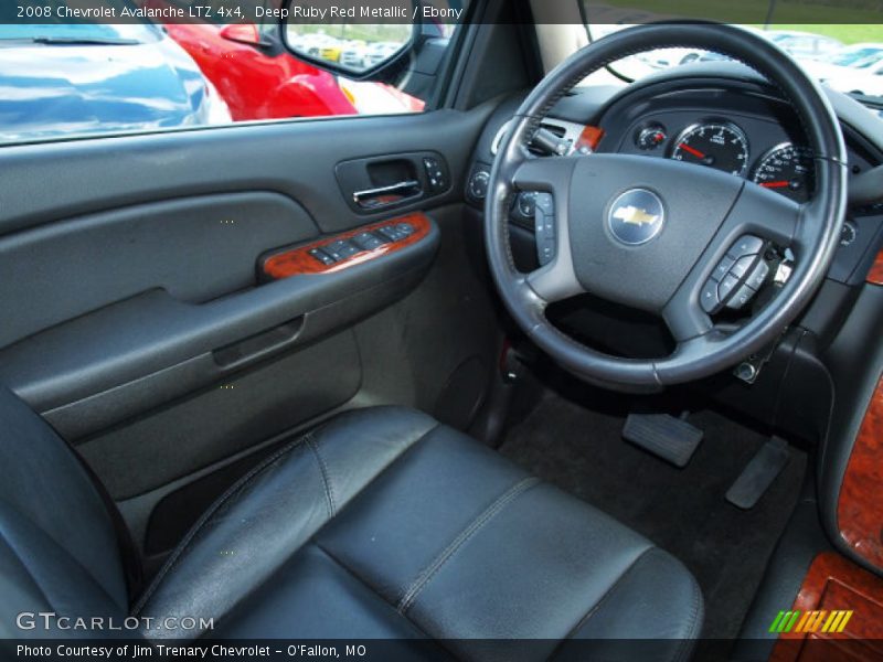 Deep Ruby Red Metallic / Ebony 2008 Chevrolet Avalanche LTZ 4x4