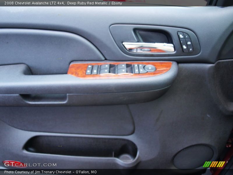 Deep Ruby Red Metallic / Ebony 2008 Chevrolet Avalanche LTZ 4x4