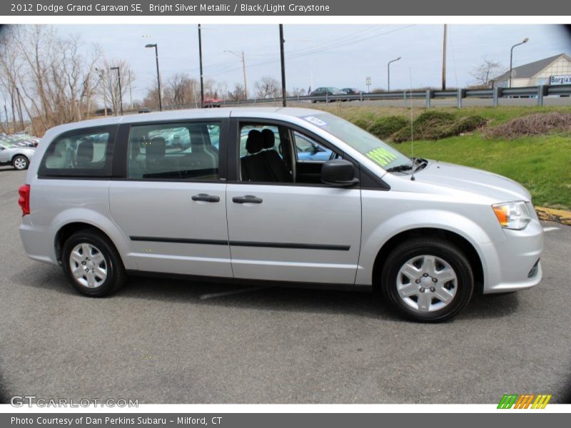 Bright Silver Metallic / Black/Light Graystone 2012 Dodge Grand Caravan SE